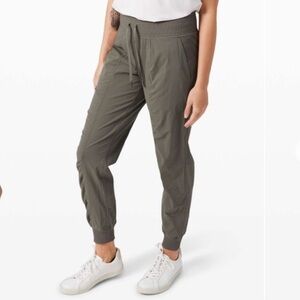 Lululemon Dance Studio Joggers Size 6 Olive Green Excellent Condition